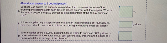 . ........ Joe Birra needs to purchase malt for