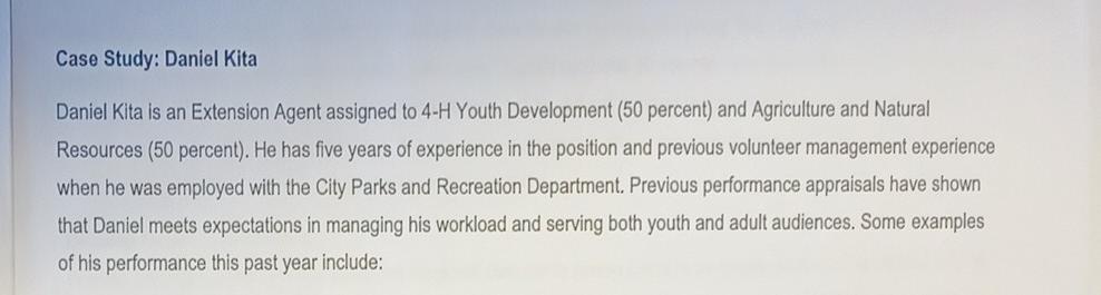 Daniel possesses many positive strengths. With