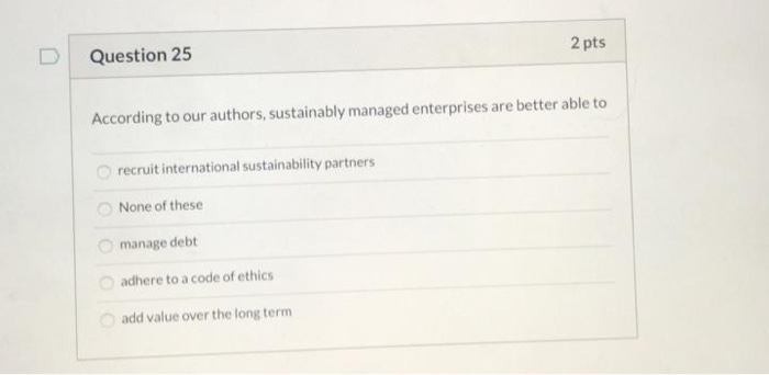 Question 23 2 pts Reasons given that SMEs object