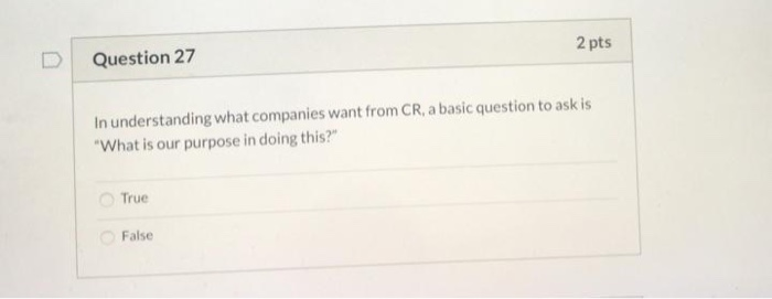 Question 23 2 pts Reasons given that SMEs object