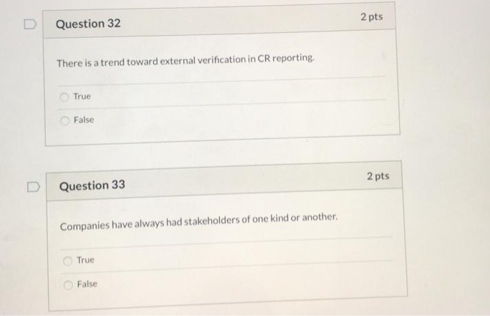 Question 23 2 pts Reasons given that SMEs object