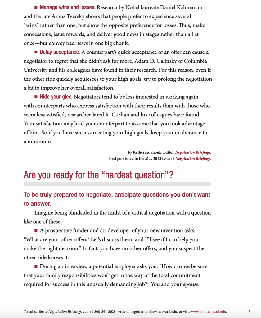 PLEASE READ & ANSWER THE FOLLOWING QUESTION : 1.