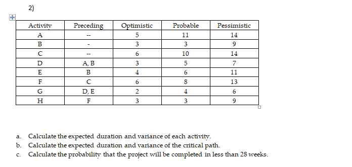Please help me answer A -C Thank you! 2)