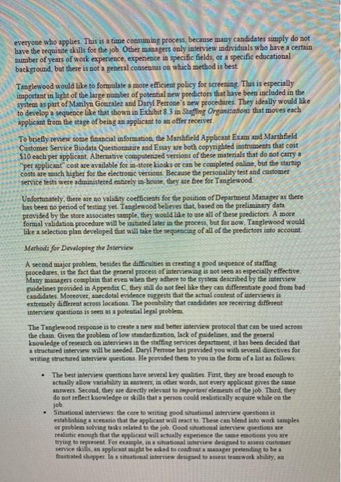 Case Objectives Research on interviews has