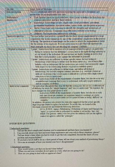 Case Objectives Research on interviews has