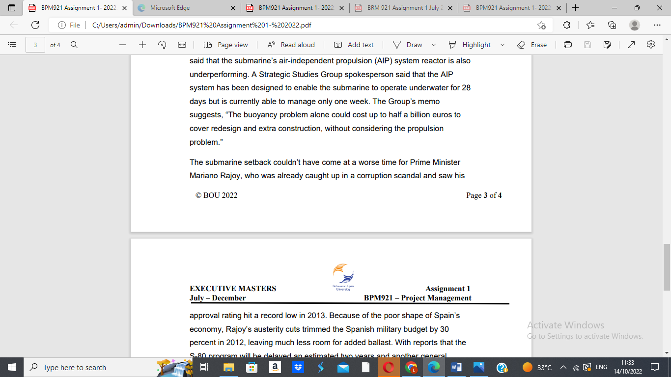 CASE STUDY The Spanish Navy Pays Nearly \$3