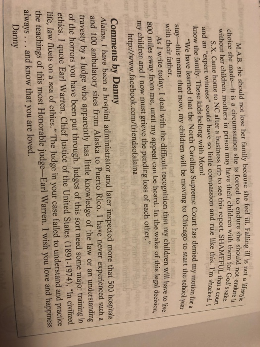 what is a supporting argument in the judge's