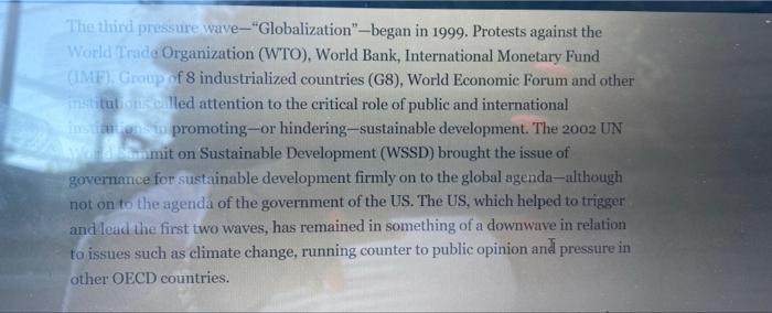 SHORT ANSWER QUESTION Each pressure wave brings