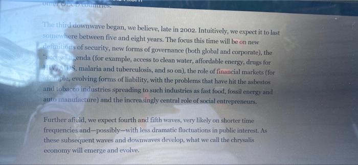 SHORT ANSWER QUESTION Each pressure wave brings