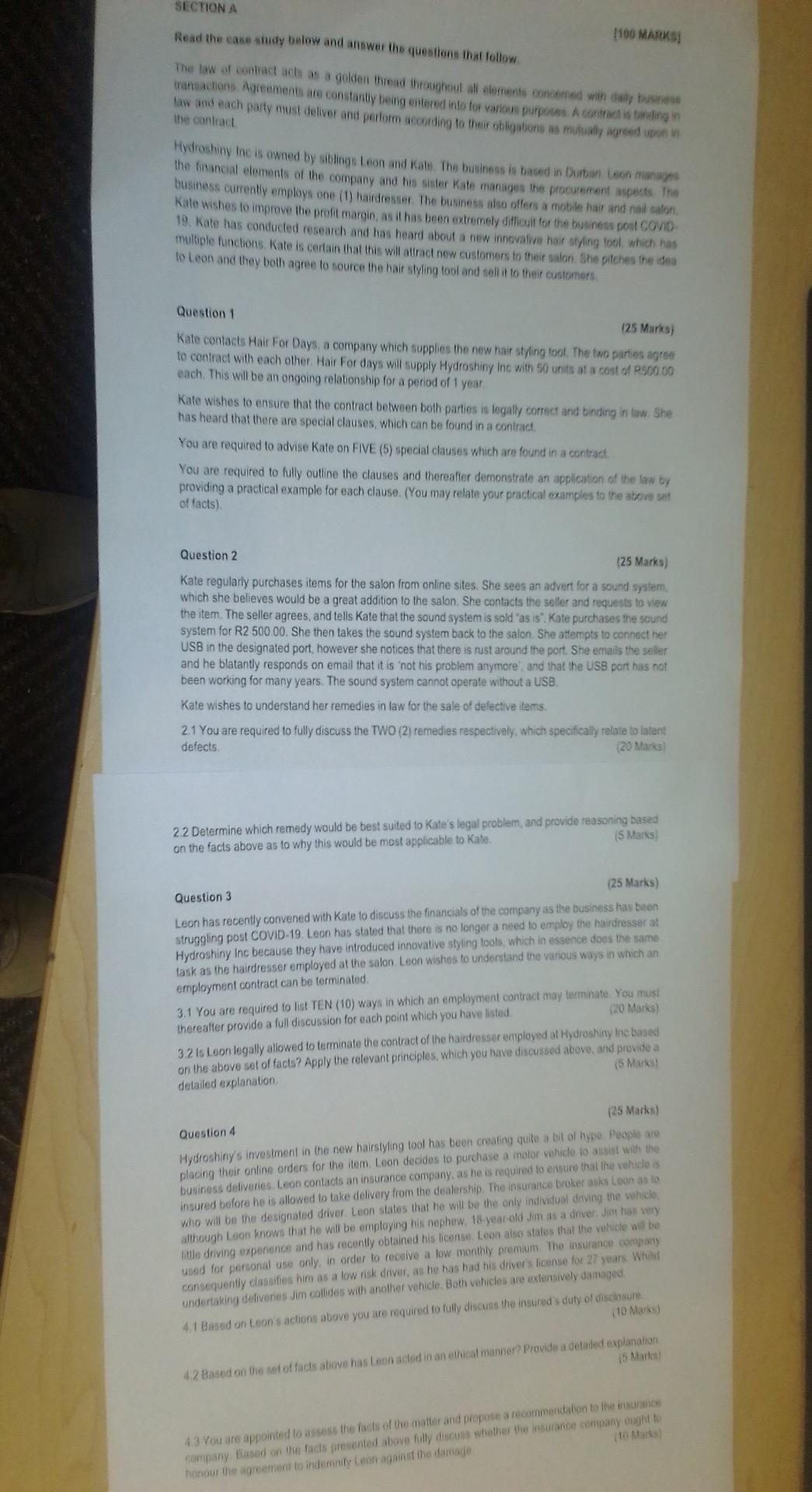 Read the case srudy below and answer the