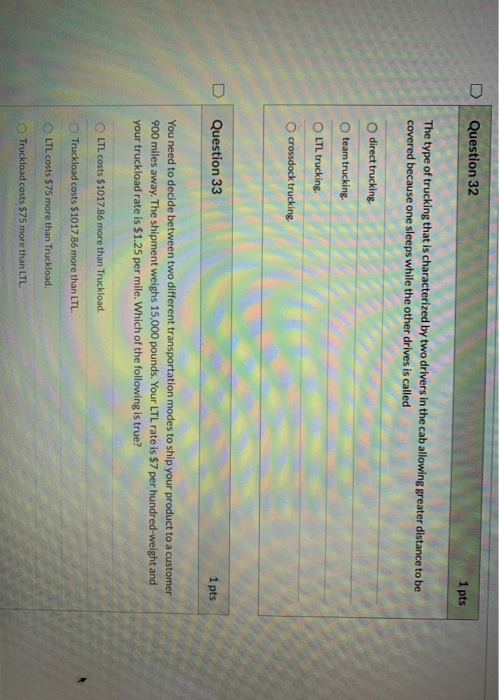 Question 29 1 pts One qualitative forecasting