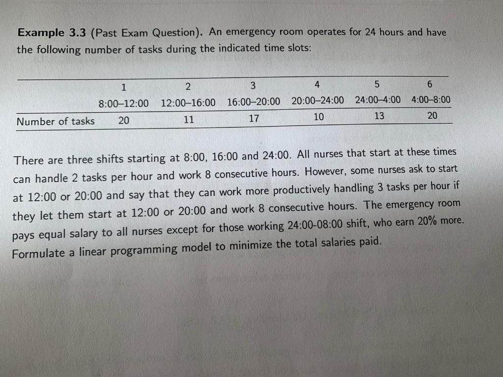 undefined Example 3.3 (Past Exam Question). An