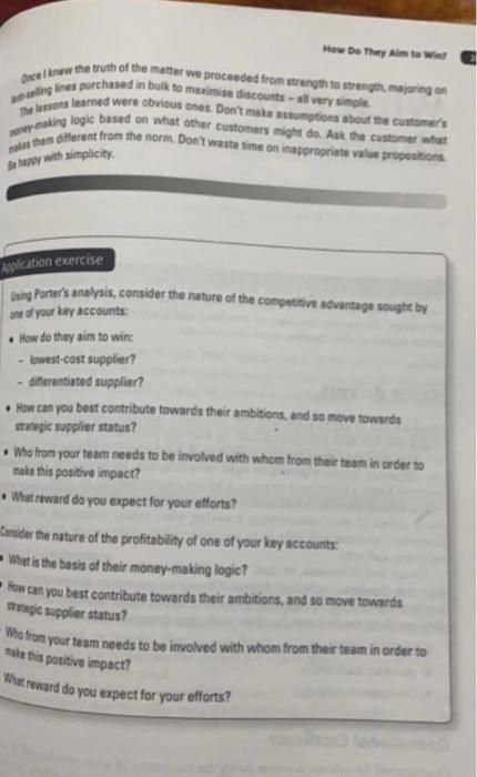 Case Study - The tale of zero margins Review the