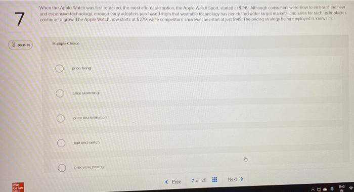 7 When the Apple Watch was first released the