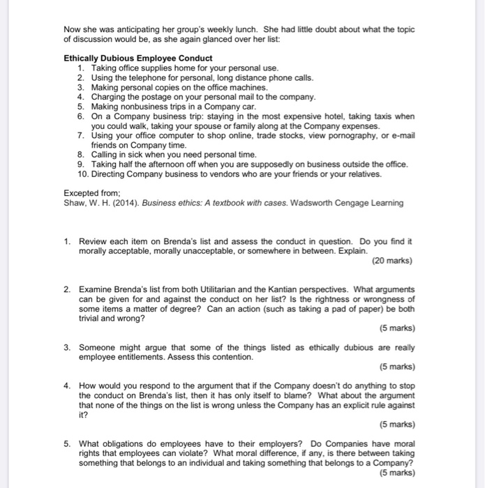 PART A: SHORT CASE STUDY Instruction: Read the