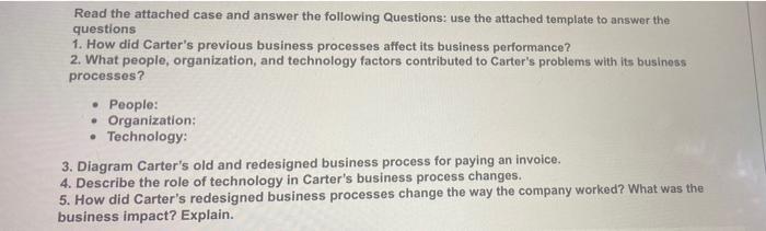 Read the attached case and answer the following