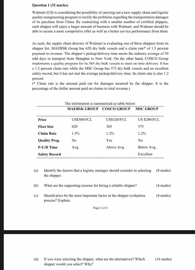 This is the same question, question 1 include (1a