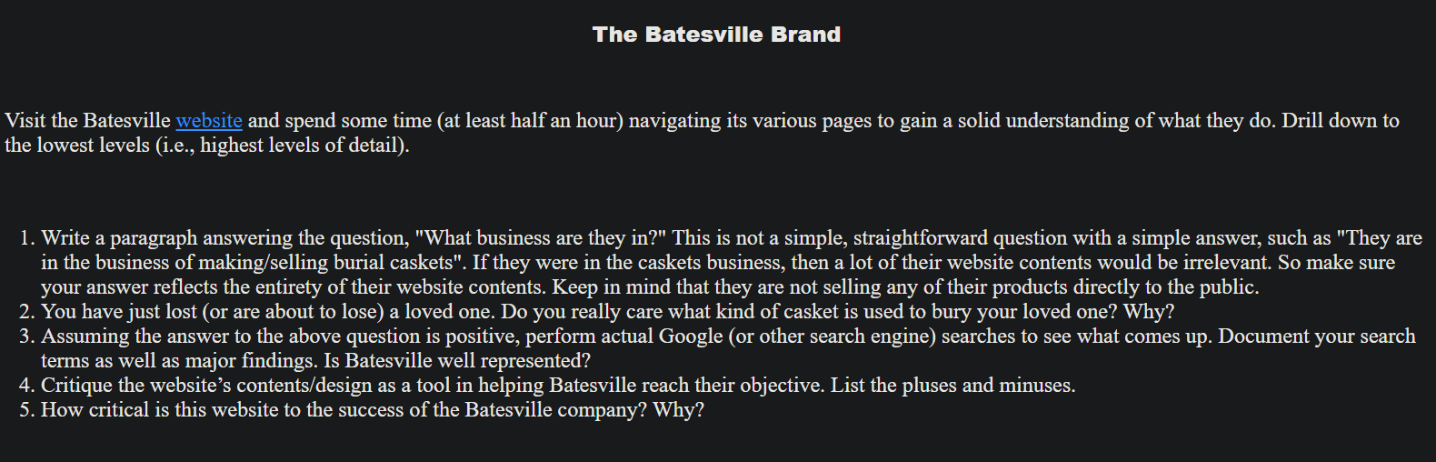 Link: https://www.batesville.com/ the lowest