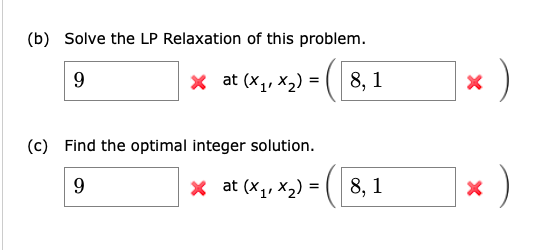 Consider the following all-integer linear