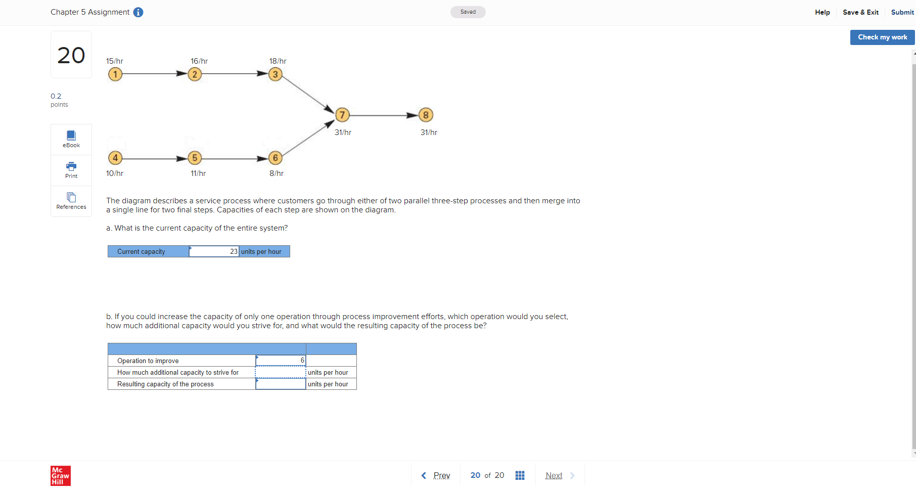 Chapter 5 Assignment i Saved Help Save & Exit
