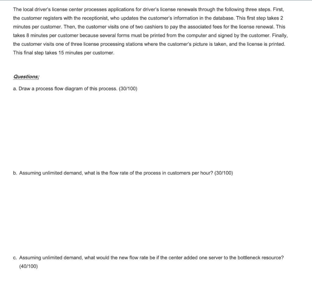 Answer A, B, C and please show work The local