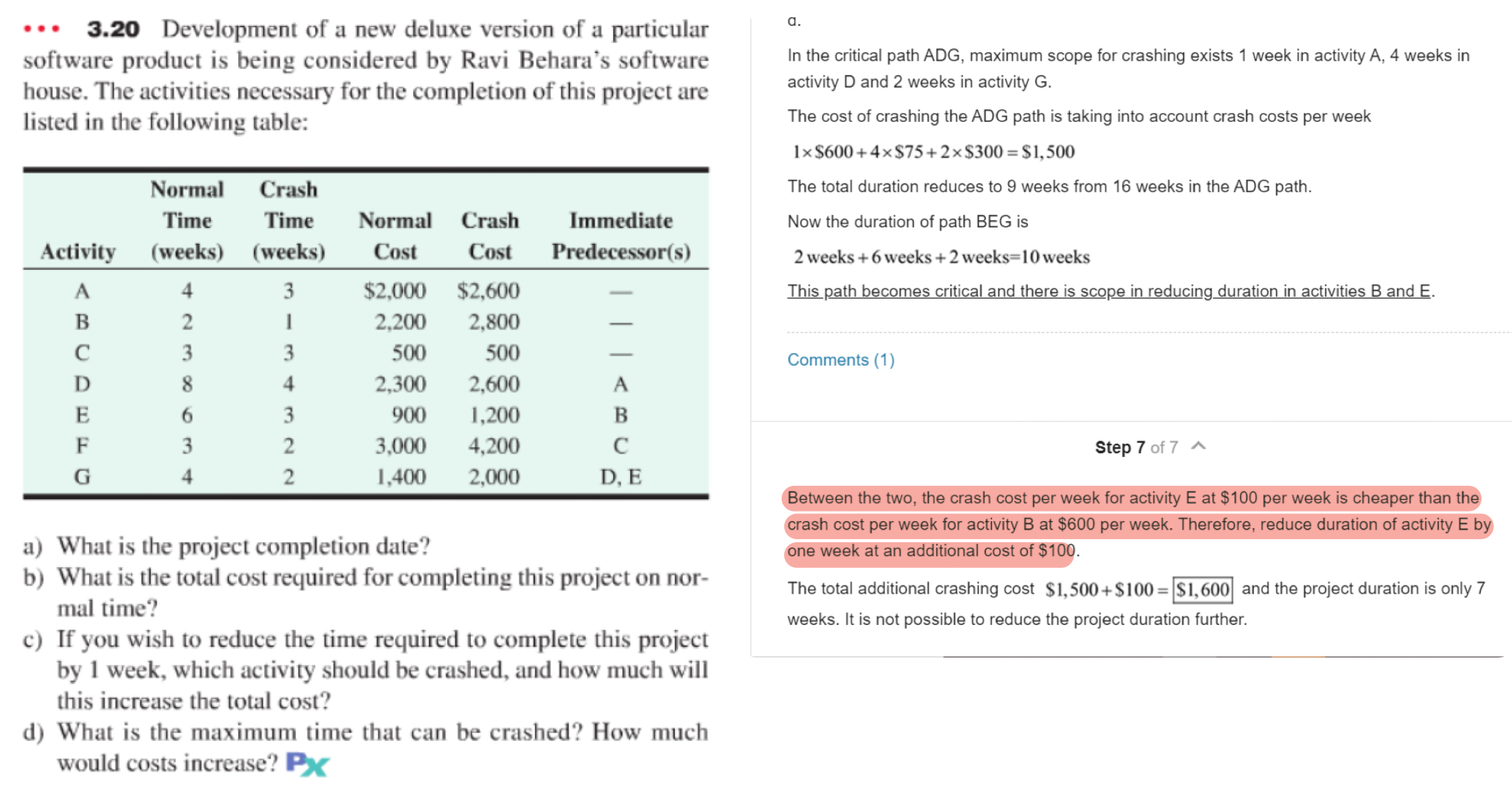 From question d) answer, i wonder why they crash