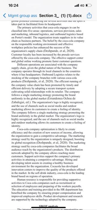 Company topicCoca-cola 1) Introduction 2)