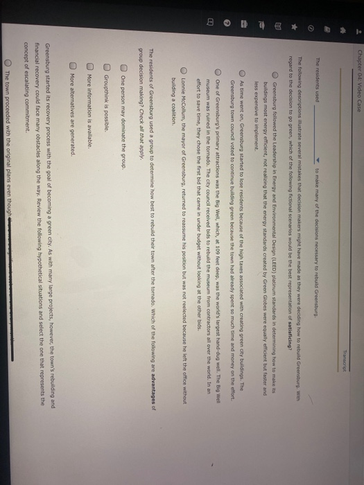 Chapter 04: Video Case Transcript The residents