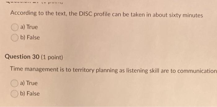 *** According to the text, the DISC profile can