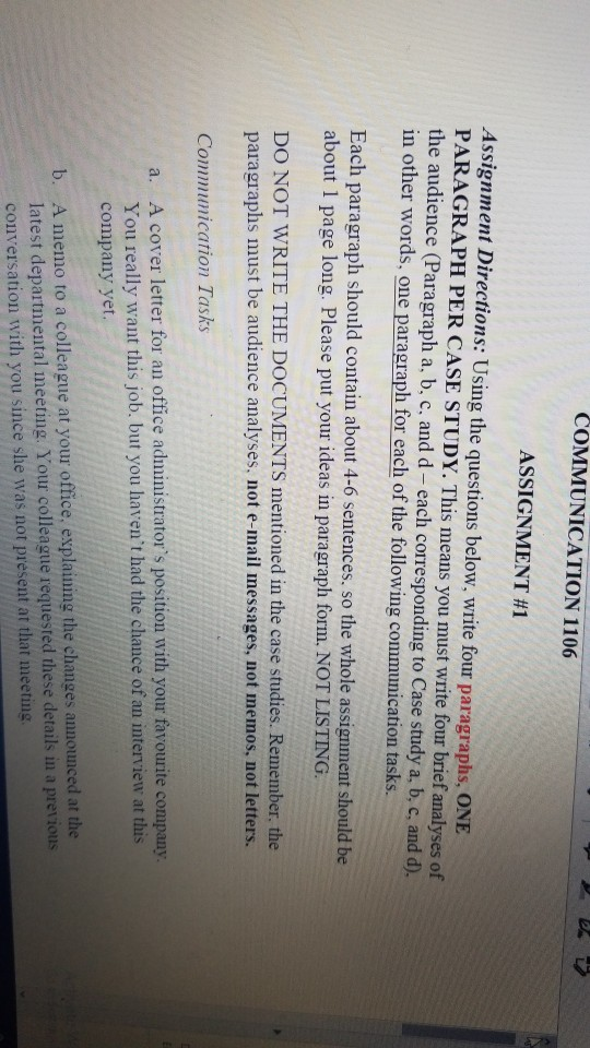 Each paragraph should contain about 4-6