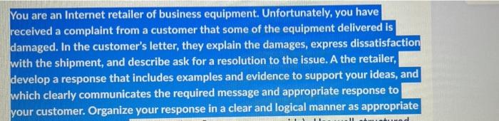 please respond back to the customer You are an