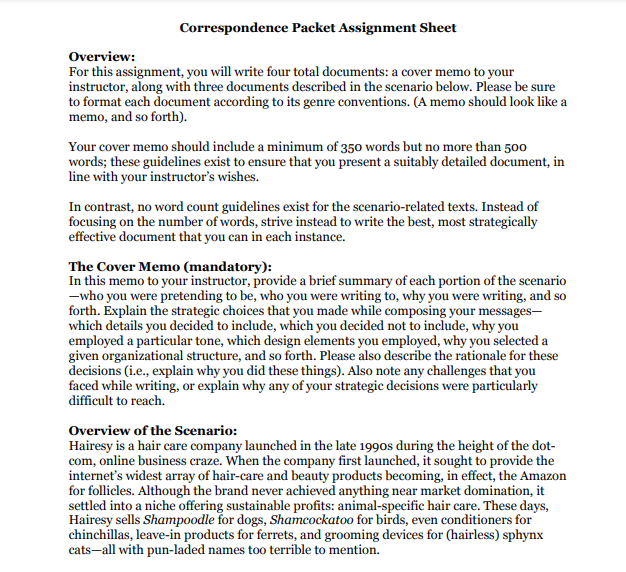 Write only task 3: Write a formal business letter