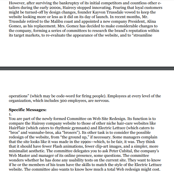 Write only task 3: Write a formal business letter