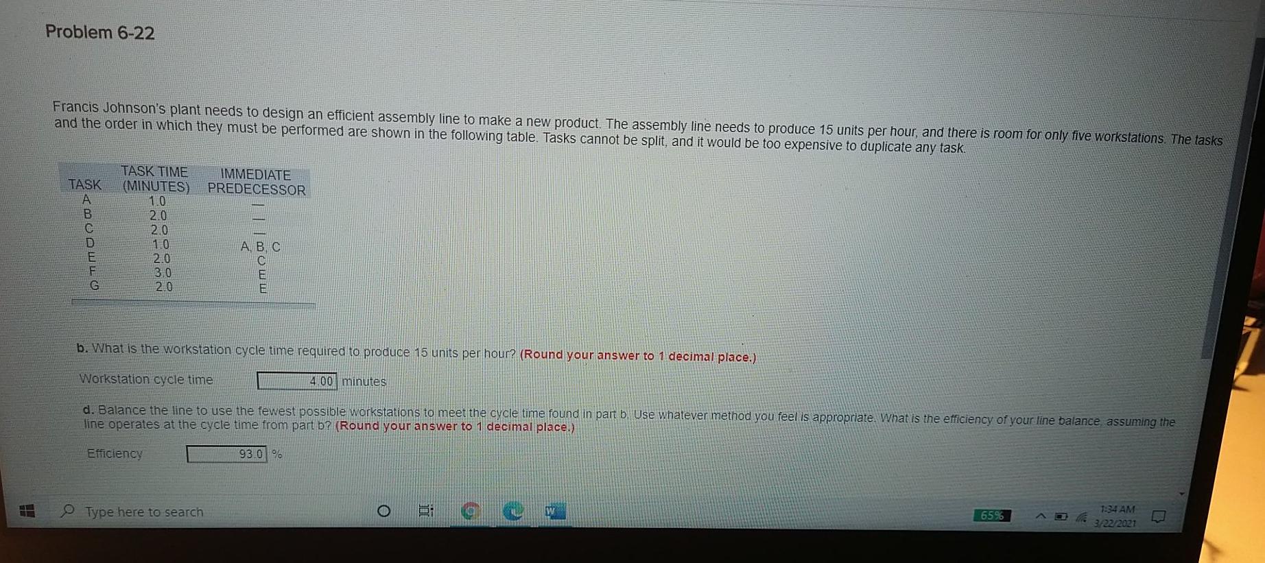part B is right, however. part D is wrong. It