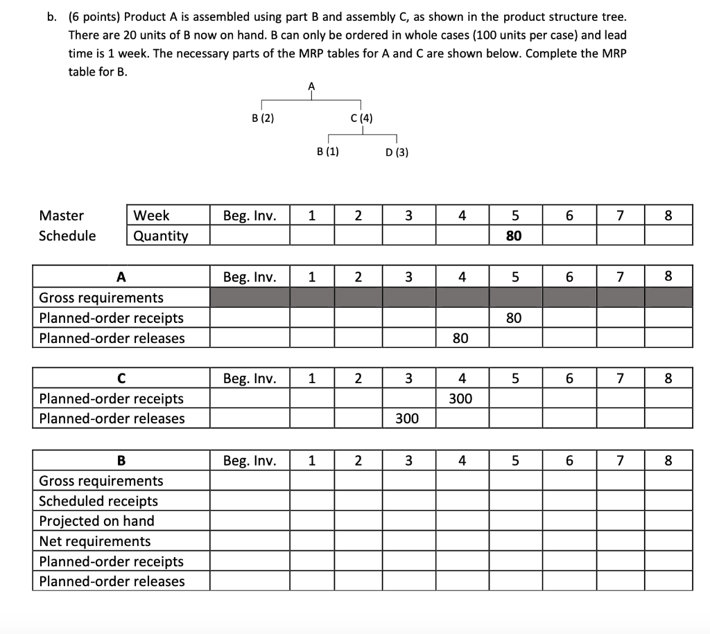 2. Answer the following questions. a. (9 points)