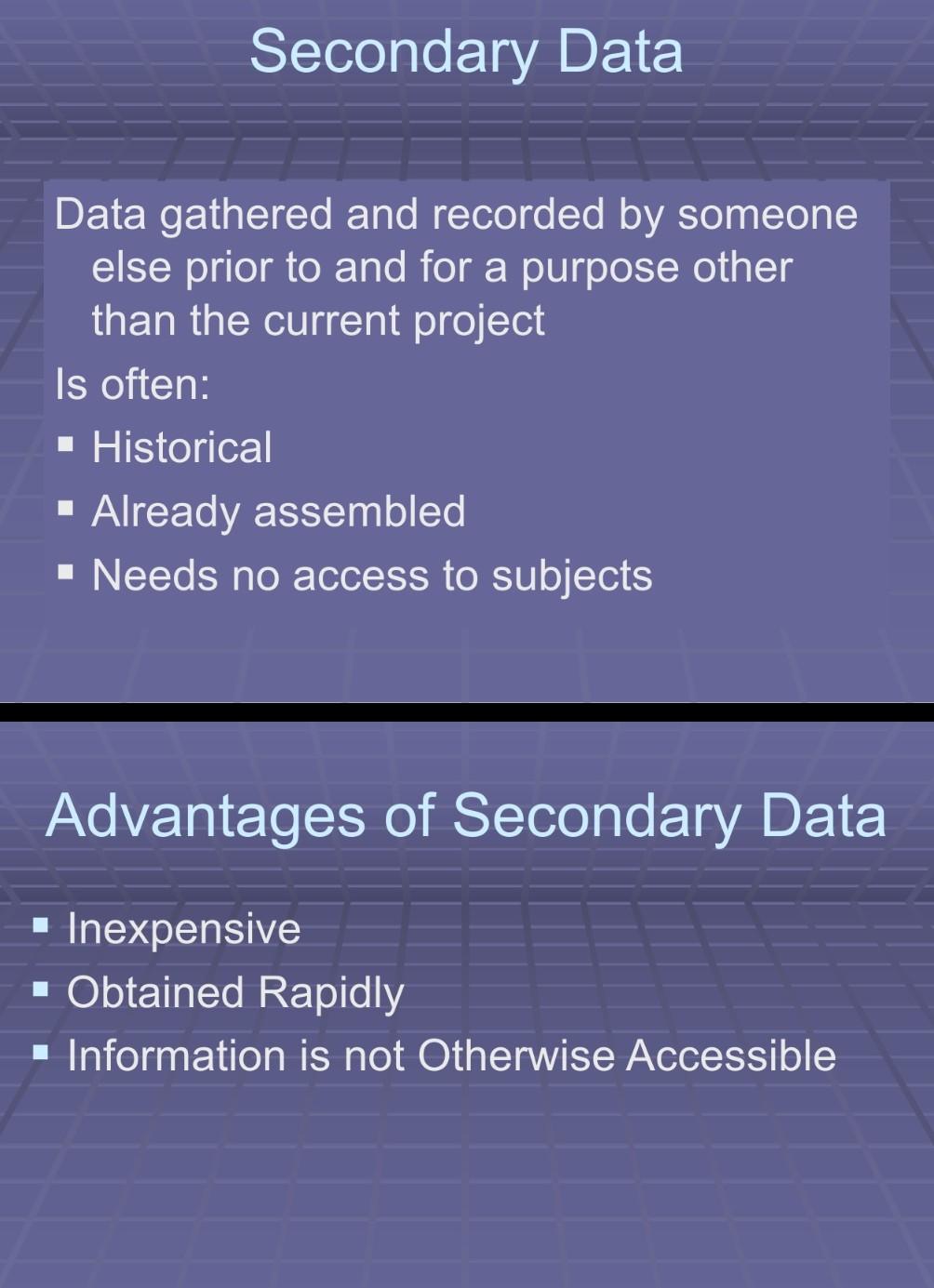 Prepare a summary on secondary data digital age