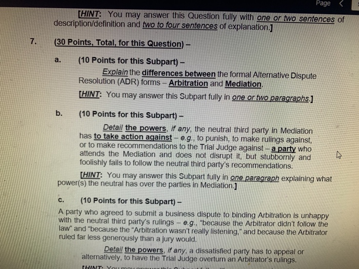 Page [HINT: You may answer this Question fully