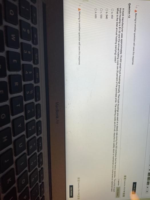 A Moving to another question will save this