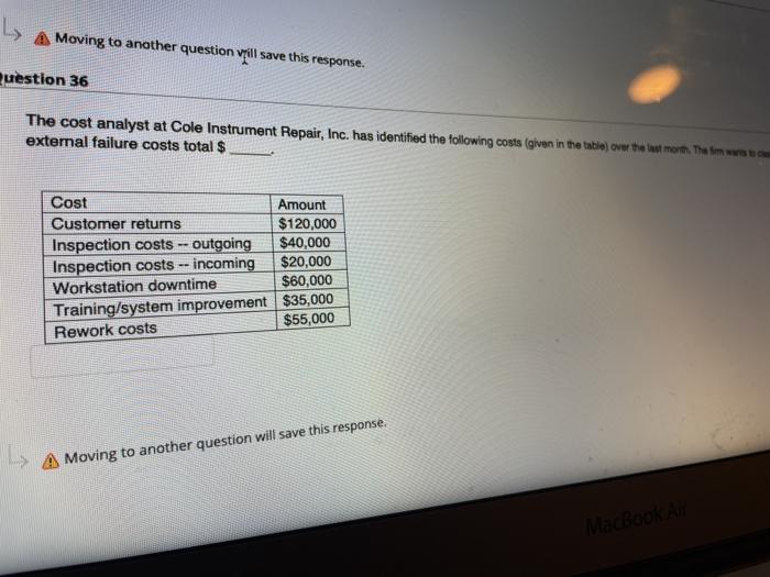 La A Moving to another question till save this