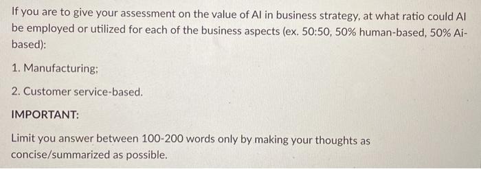 If you are to give your assessment on the value