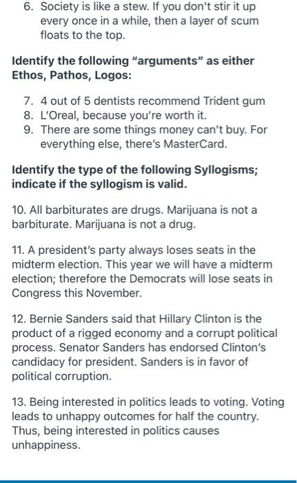 pls answer asap Identify the following as either