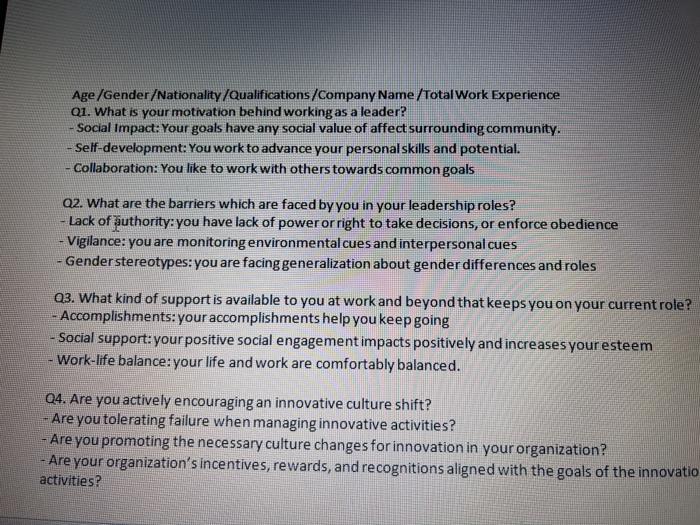 all it is a questionnaire