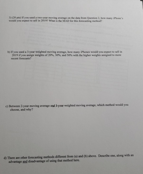 please show work 2) (10 pts) You are the