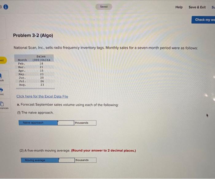 Saved Help Save & Exit SL Check my wc Problem 3-2