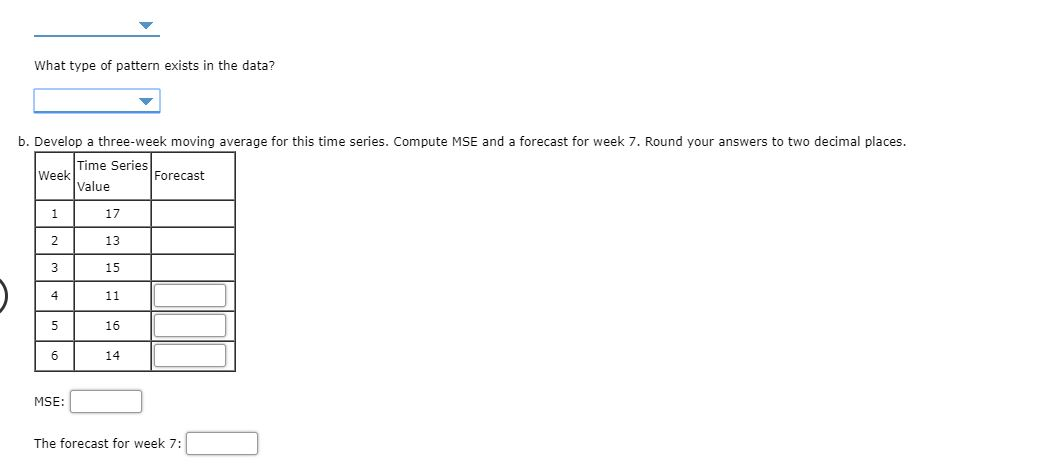 options. Week Value 1 2 17 13 3 4 15 11 5 16 6 14