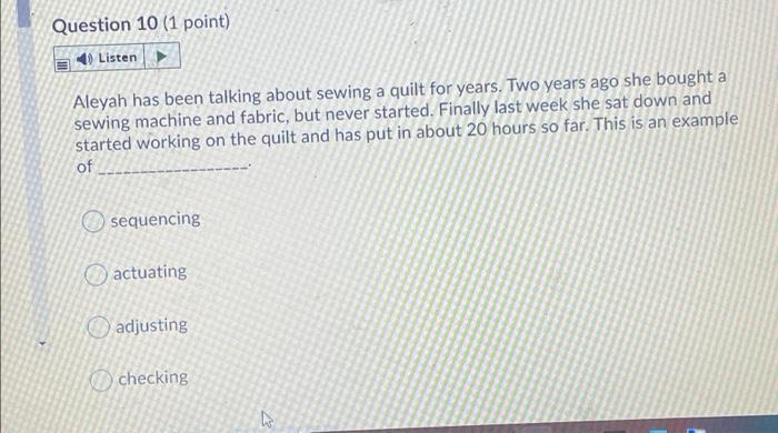 Question 9 (1 point) Listen During COVID-19 some