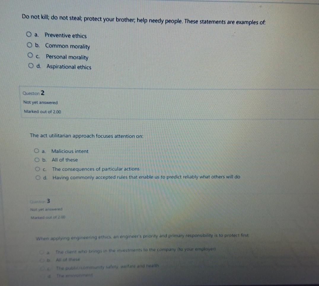 Do not kill; do not steal; protect your brother;