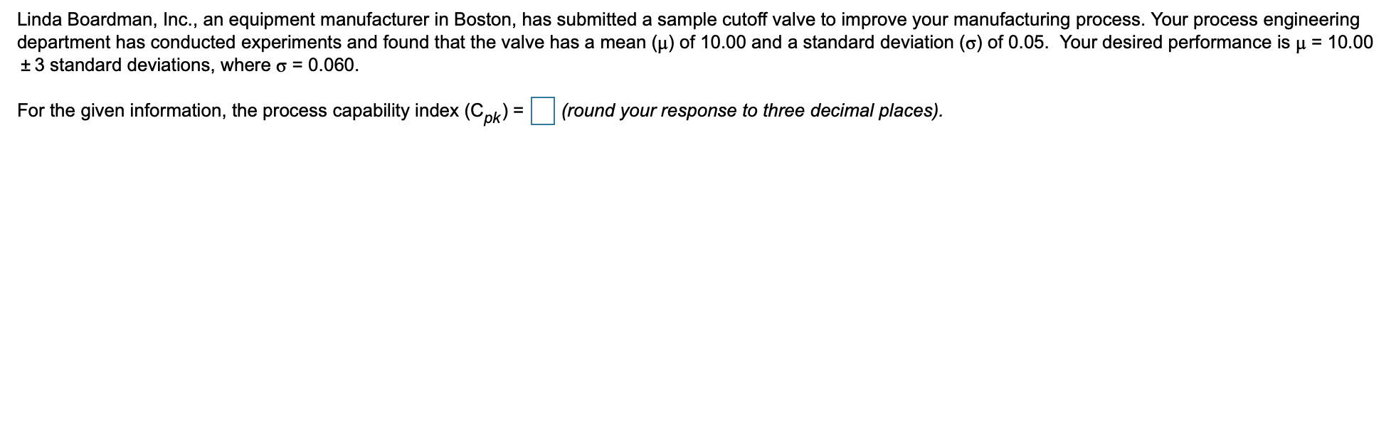 Linda Boardman, Inc., an equipment manufacturer