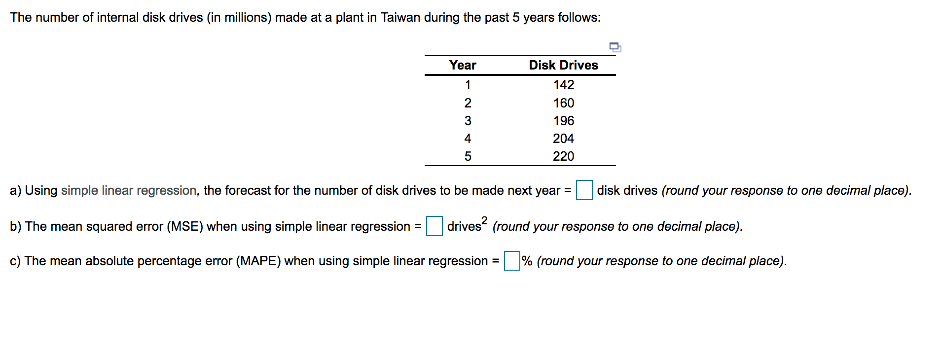 The number of internal disk drives (in millions)
