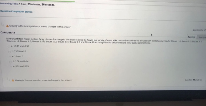 Remaining Time: 1 hour, 39 minutes, 26 seconds